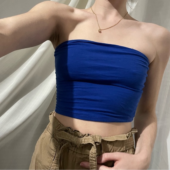 Electric Blue Tube Top - Picture 6 of 7